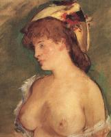 Manet, Edouard - Blonde Woman with Bare Breasts